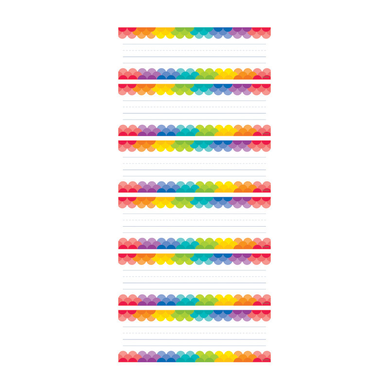 CREATIVE TEACHING PRESS Creative Teaching Press® Rainbow Scallops Name Plates, 36 Per Pack, 6 Packs