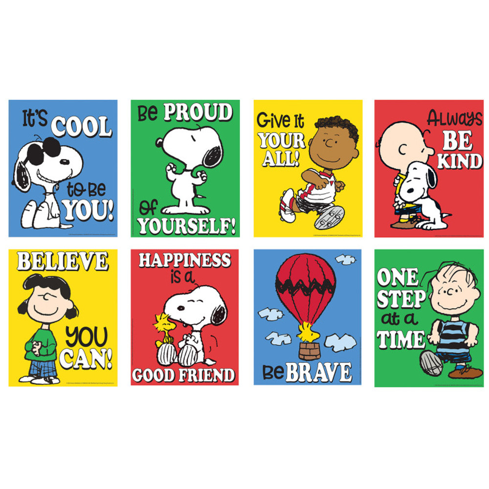 EUREKA Eureka® Peanuts® Mini Poster Set, 8 Posters