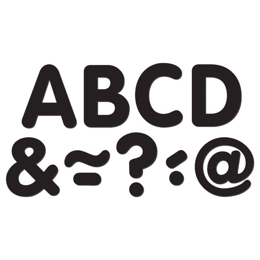 TEACHER CREATED RESOURCES Teacher Created Resources® Black Classic 2" Magnetic Letters
