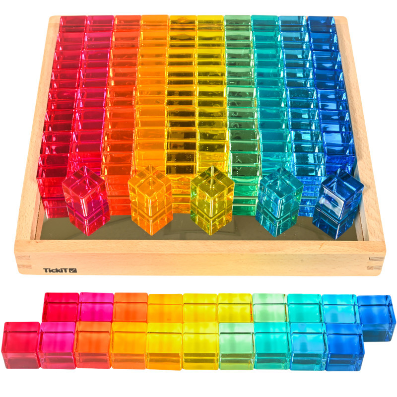 LEARNING ADVANTAGE TickiT® Gem Cube Mirror Tray
