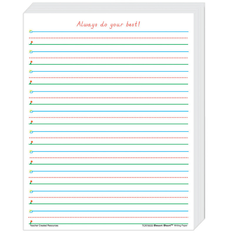 TEACHER CREATED RESOURCES Teacher Created Resources® Smart Start 1-2 Writing Paper: 360 Sheets
