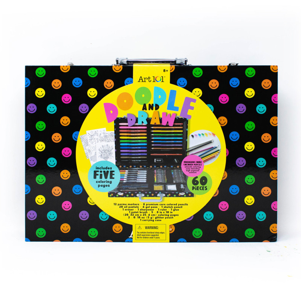ART 101 / ADVANTUS Art 101 Doodle & Draw 60-Piece Art Set