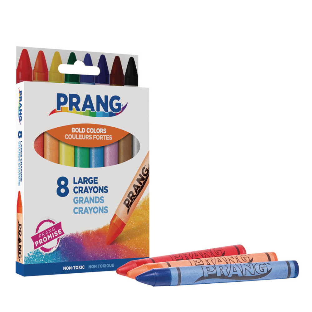 DIXON TICONDEROGA CO Prang® Soybean Crayons, Large, 8 Colors