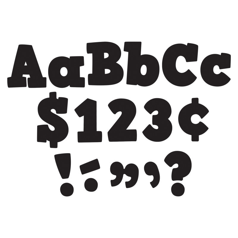TEACHER CREATED RESOURCES Teacher Created Resources® Black Bold Block 4" Letters Combo Pack