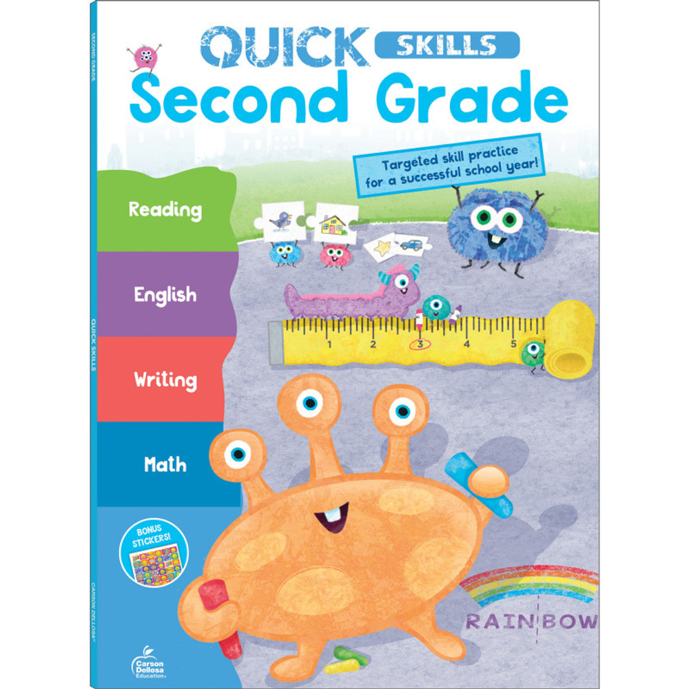 CARSON DELLOSA EDUCATION Carson Dellosa Education Quick Skills Second Grade Workbook