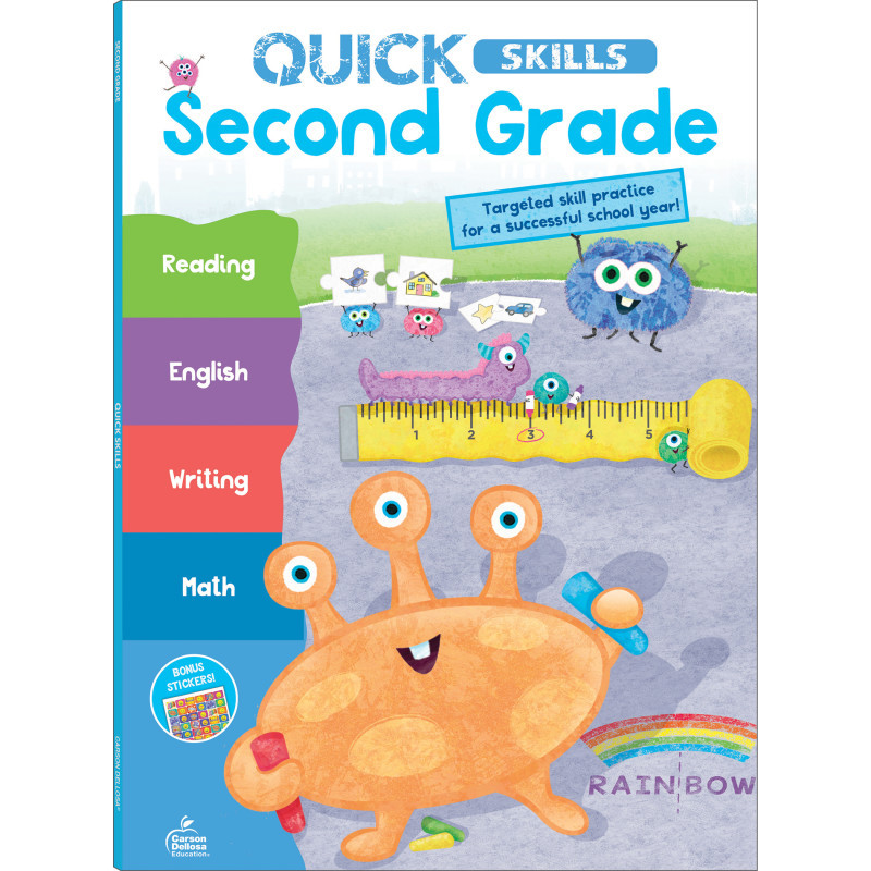 CARSON DELLOSA EDUCATION Carson Dellosa Education Quick Skills Second Grade Workbook