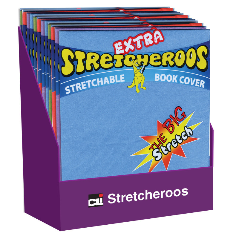 ADVANTUS Charles Leonard Extra Stretcheroos Bookcovers, Assorted Colors, Set of 36