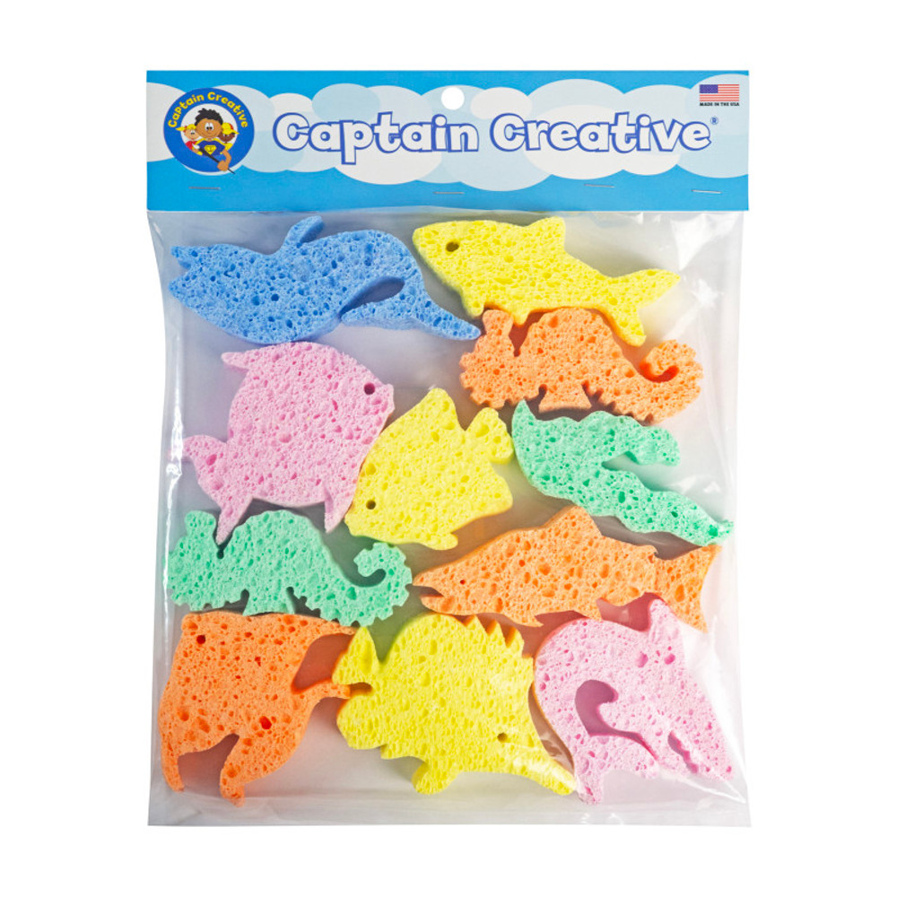 ACTIVA PRODUCTS Captain Creative Super Sponges Sea Life Pack, 8 Pieces