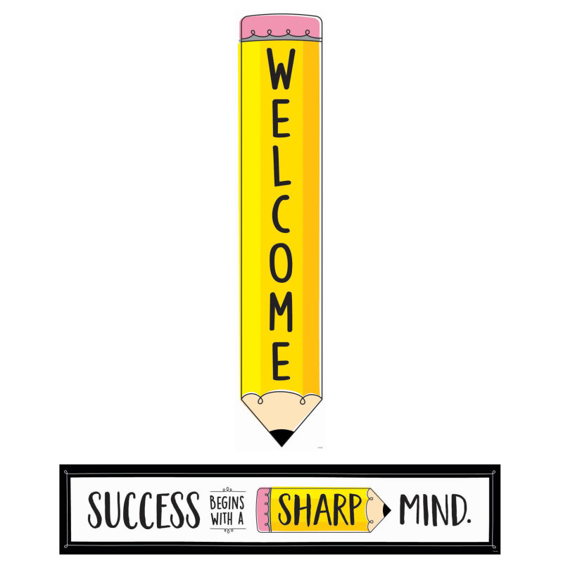 CREATIVE TEACHING PRESS Creative Teaching Press® Doodle Pencil Double-Sided Banner, 39" x 8"