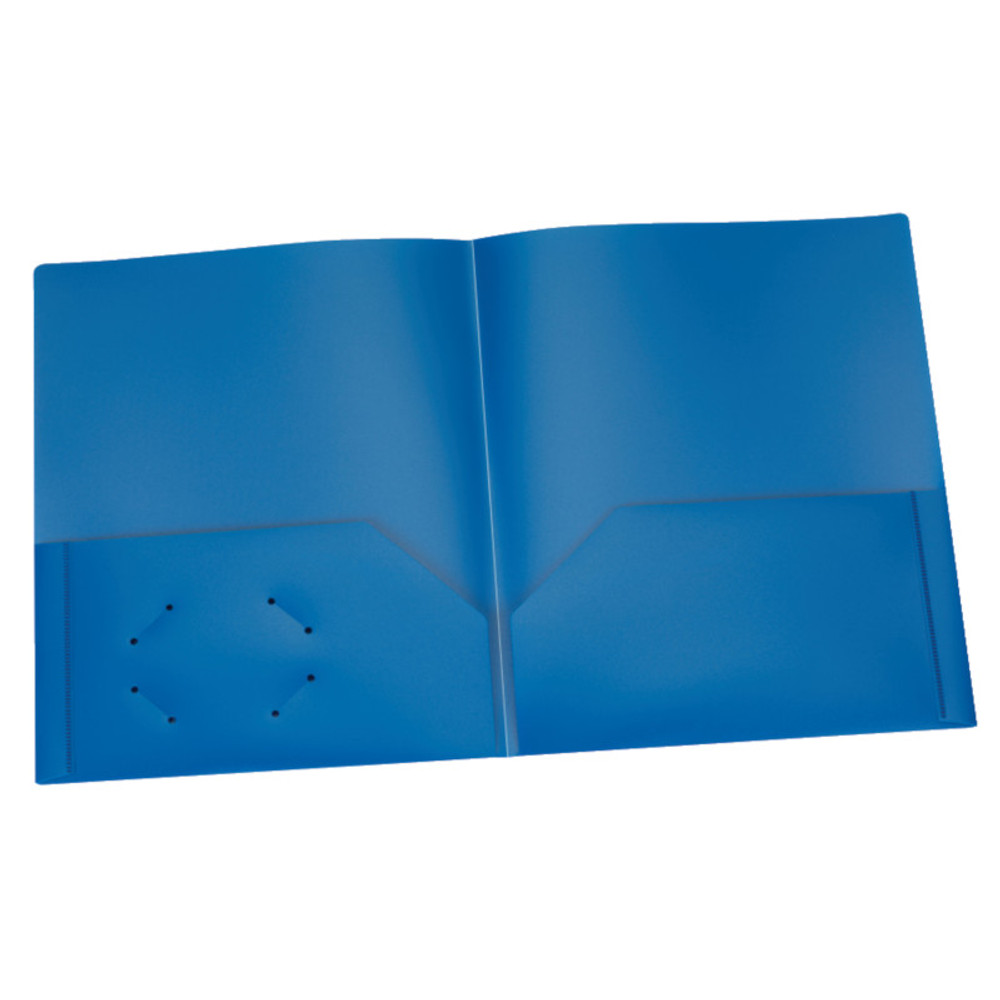 TOPS PRODUCTS Oxford® Poly Two Pocket Portfolio, Blue, Pack of 25 TOPS PRODUCTS Oxford® Poly Two Pocket Portfolio, Blue, Pack of 25