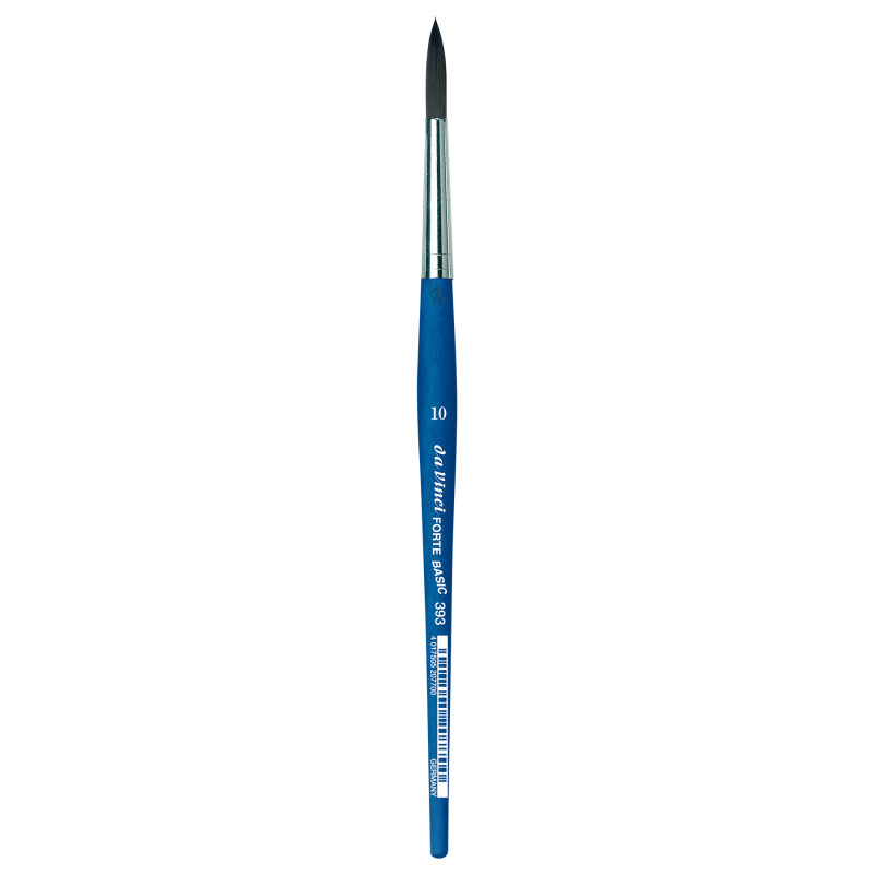 GREGORY DANIELS FINE ARTS INC da Vinci FORTE BASIC Student Brush, Synthetic, Acrylic, Round, Series 393, Size 10
