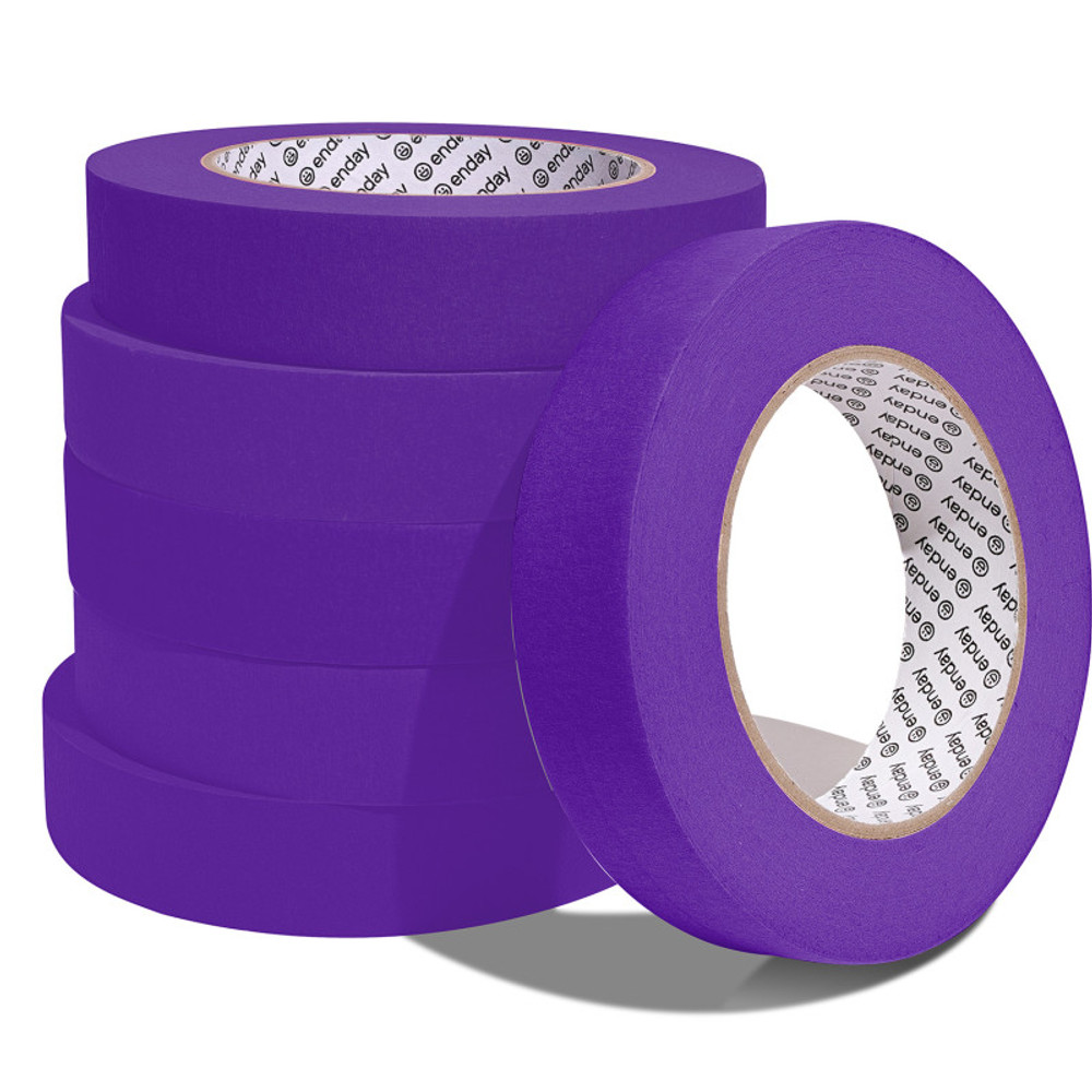 MIX N MORE enday Masking Tape, 1" x 60 Yards, Purple, Pack of 6