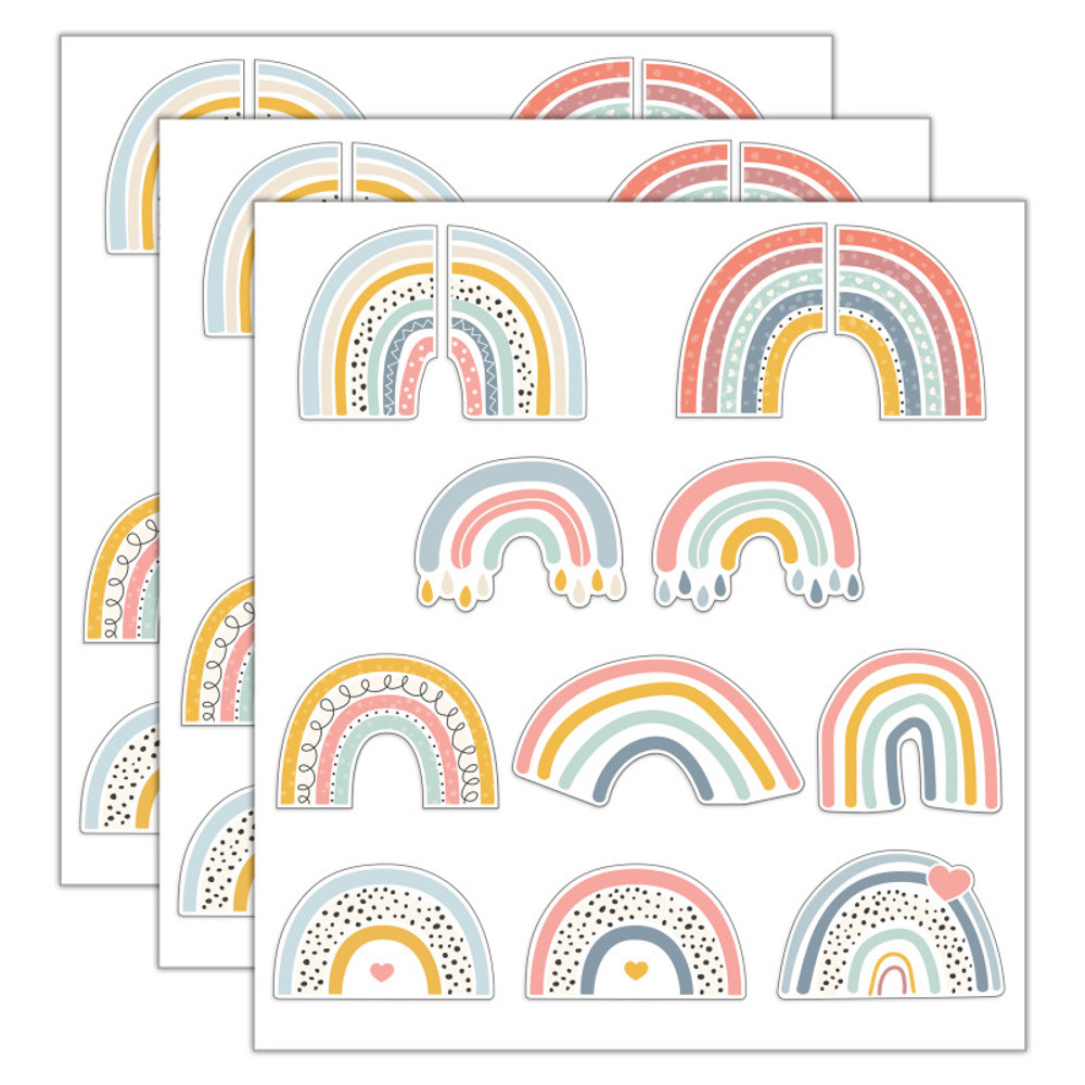 CARSON DELLOSA EDUCATION Carson Dellosa Education We Belong Rainbow Fun Cut-Outs, 36 Per Pack, 3 Packs