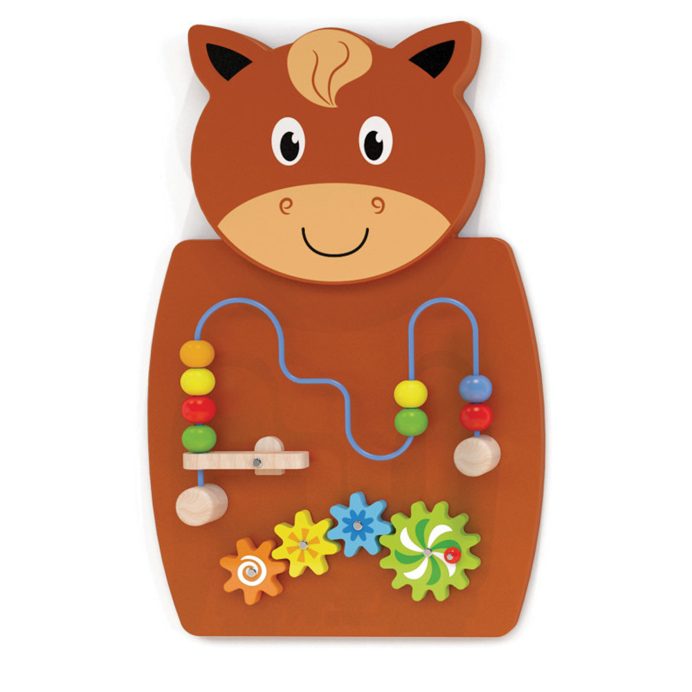 LEARNING ADVANTAGE Learning Advantage® Horse Activity Wall Panel - Toddler Activity Center