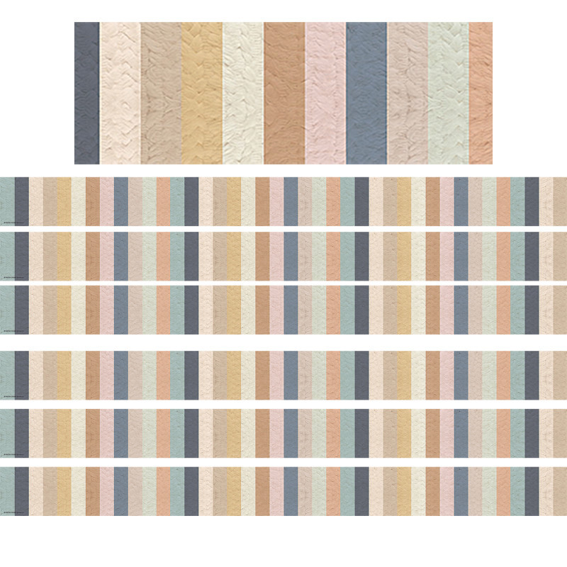 TEACHER CREATED RESOURCES Teacher Created Resources® Everyone is Welcome Stripes Straight Border Trim, 35 Feet Per Pack, 6 Packs