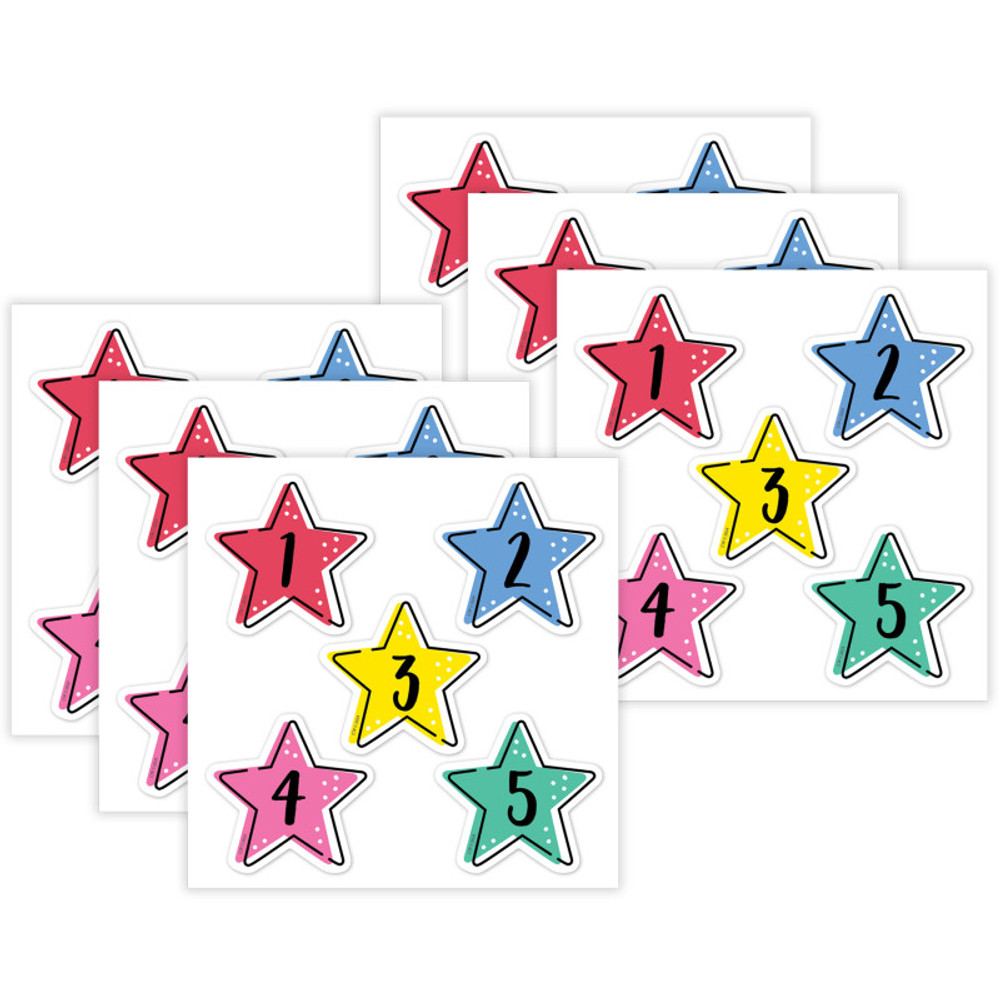 CREATIVE TEACHING PRESS Creative Teaching Press® Star Bright Calendar Days Top Classroom Decorating Accents, 35 Per Pack, 6 Packs
