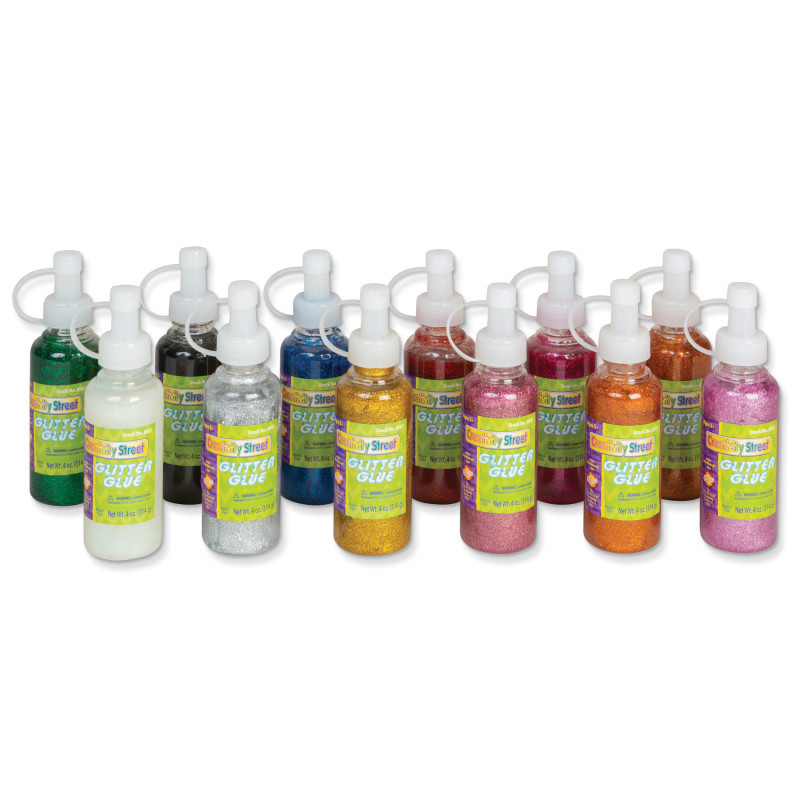 DIXON TICONDEROGA CO Creativity Street® Glitter Glue, Assorted Sparkling, 4 fl. oz., 12 Bottles