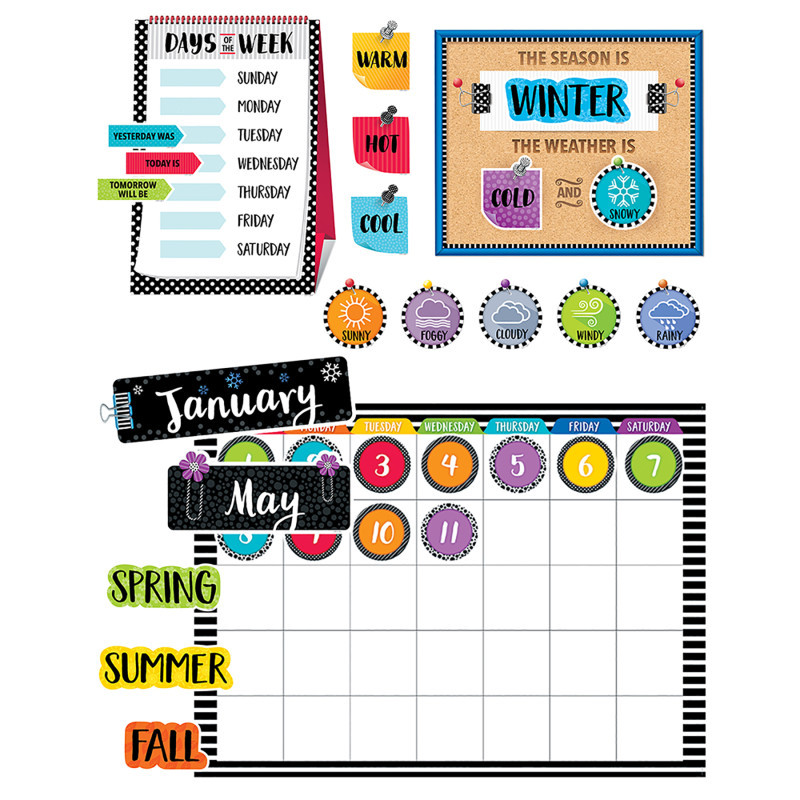 CREATIVE TEACHING PRESS Creative Teaching Press® Bold & Bright Calendar Bulletin Board Set