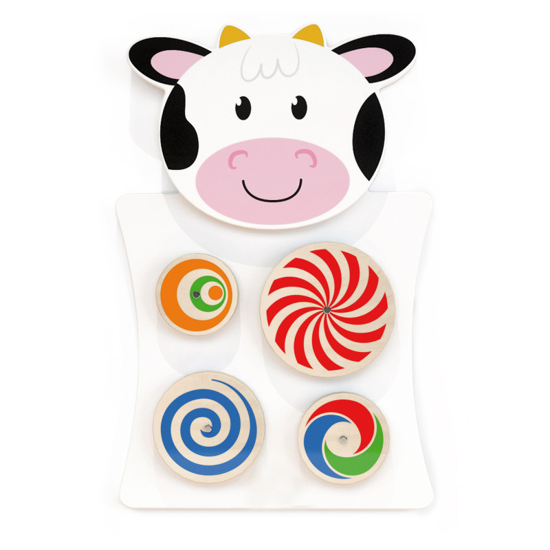 LEARNING ADVANTAGE Learning Advantage® Cow Activity Wall Panel - 18m+ - Toddler Activity Center
