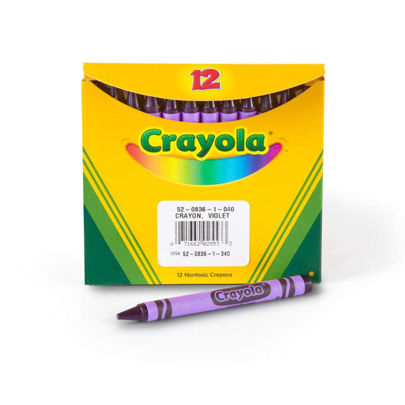 CRAYOLA LLC Crayola® Single Color Bulk Crayons, Regular Size, Violet, 12 Count