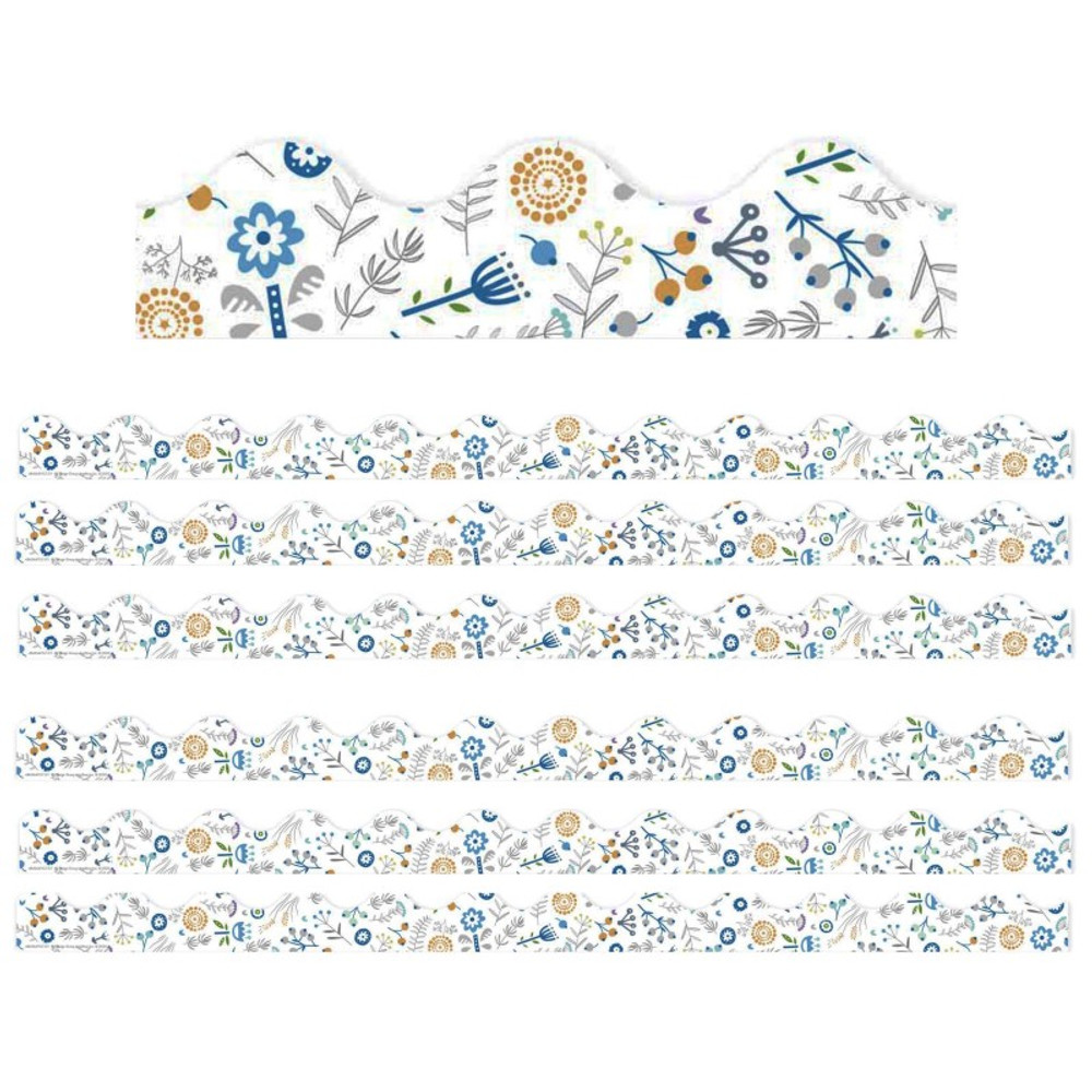EUREKA Eureka® A Close-Knit Class Danish Floral Deco Trim, 37 Feet Per Pack, 6 Packs