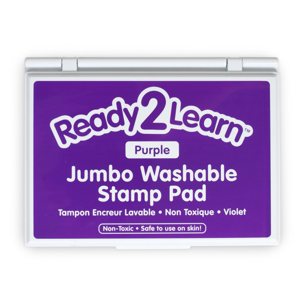 LEARNING ADVANTAGE READY 2 LEARN™ Jumbo Washable Stamp Pad - Purple - 6.2"L x 4.1"W LEARNING ADVANTAGE READY 2 LEARN™ Jumbo Washable Stamp Pad - Purple - 6.2"L x 4.1"W