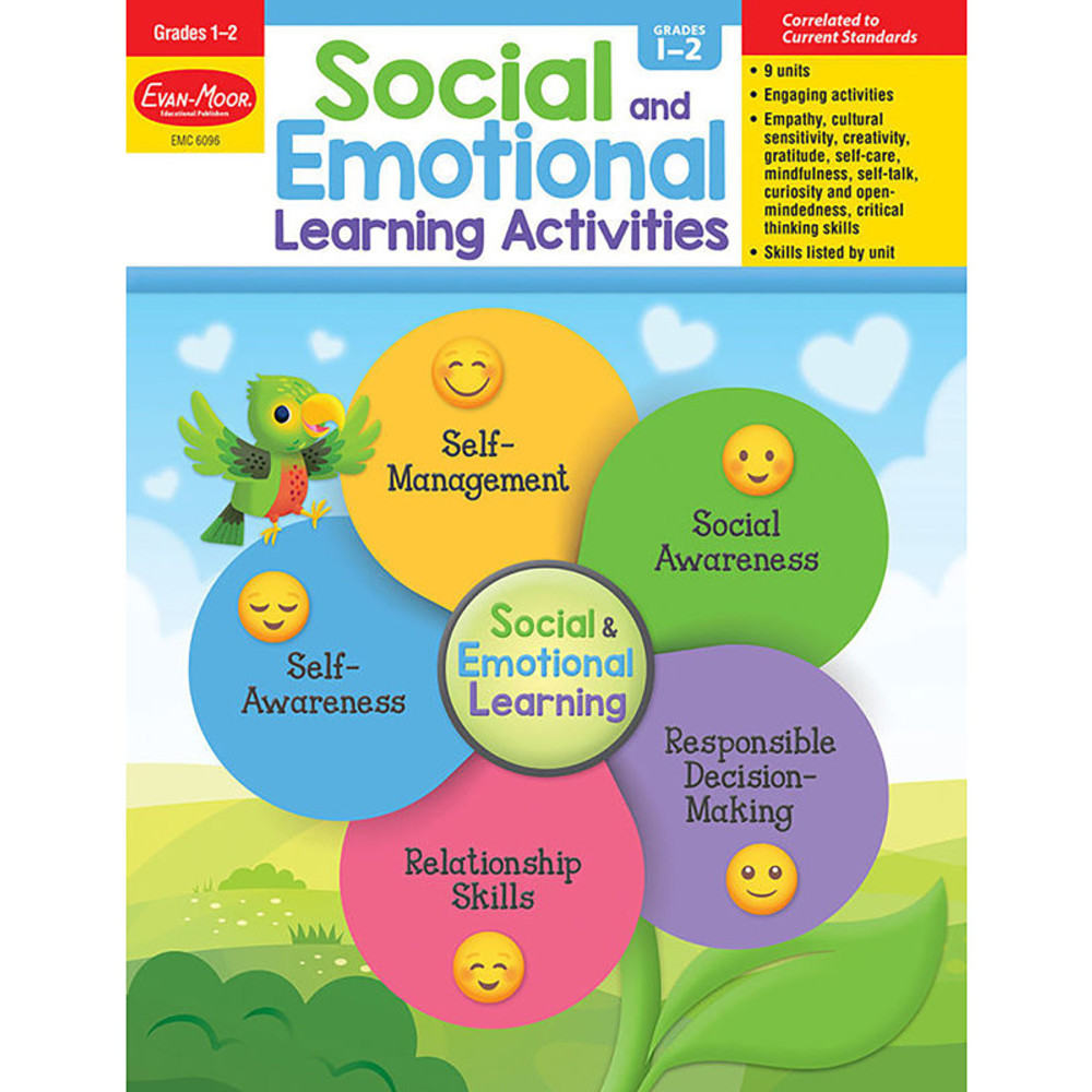 EVAN-MOOR Evan-Moor Educational Publishers Social and Emotional Learning Activities, Grades 1-2