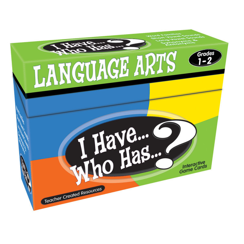 TEACHER CREATED RESOURCES Teacher Created Resources® I Have, Who Has Language Arts Game, Grade 1-2