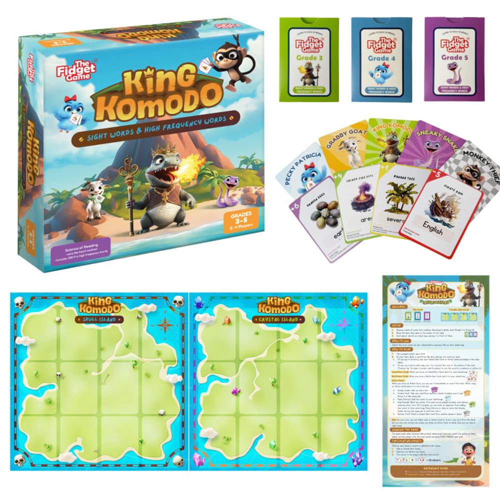 THE FIDGET GAME LTD The Fidget Game King Komodo Educational Game