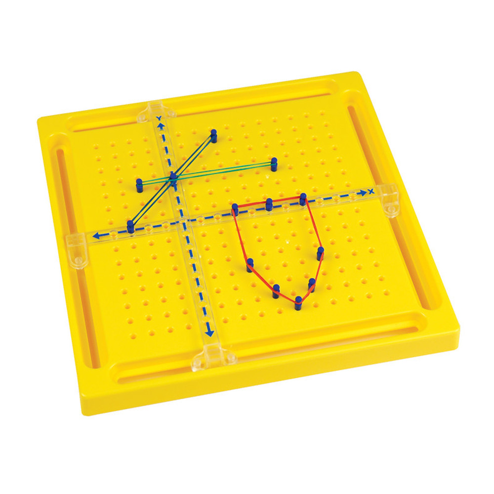 LEARNING ADVANTAGE Learning Advantage® X-Y Coordinate Pegboard - 50 Pegs with Rubber Bands