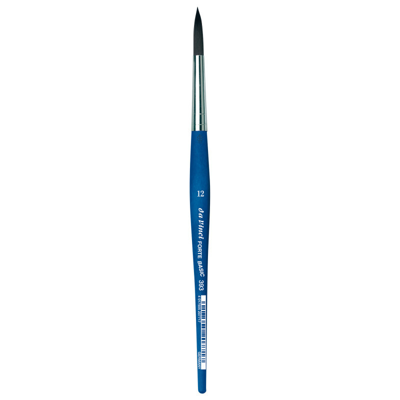 GREGORY DANIELS FINE ARTS INC da Vinci FORTE BASIC Student Brush, Synthetic, Acrylic, Round, Series 393, Size 12