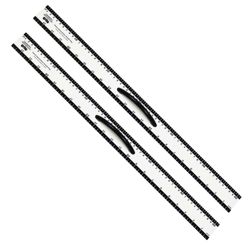LEARNING ADVANTAGE Learning Advantage® Magnetic Dry Erase Straight Edge - 24" - Pack of 2