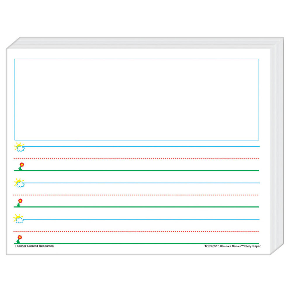 TEACHER CREATED RESOURCES Teacher Created Resources® Smart Start K-1 Story Paper: 360 Sheets
