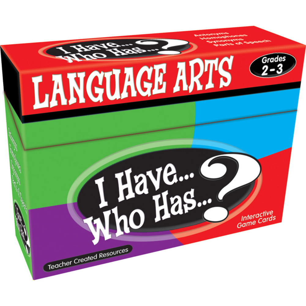 TEACHER CREATED RESOURCES Teacher Created Resources® I Have, Who Has Language Arts Game, Grade 2-3