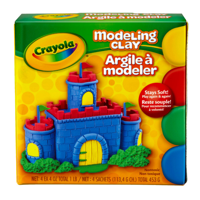 CRAYOLA LLC Crayola® Modeling Clay, 4 Colors, 1 Pound