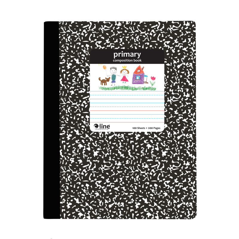 C-LINE PRODUCTS INC C-Line® Composition Notebook, Primary Ruled, Black Marble