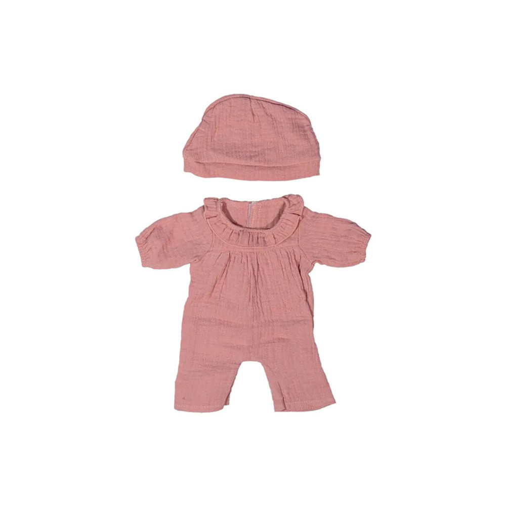 MINILAND EDUCATIONAL CORPORATION Miniland Pink Pajamas with Hat, 15"