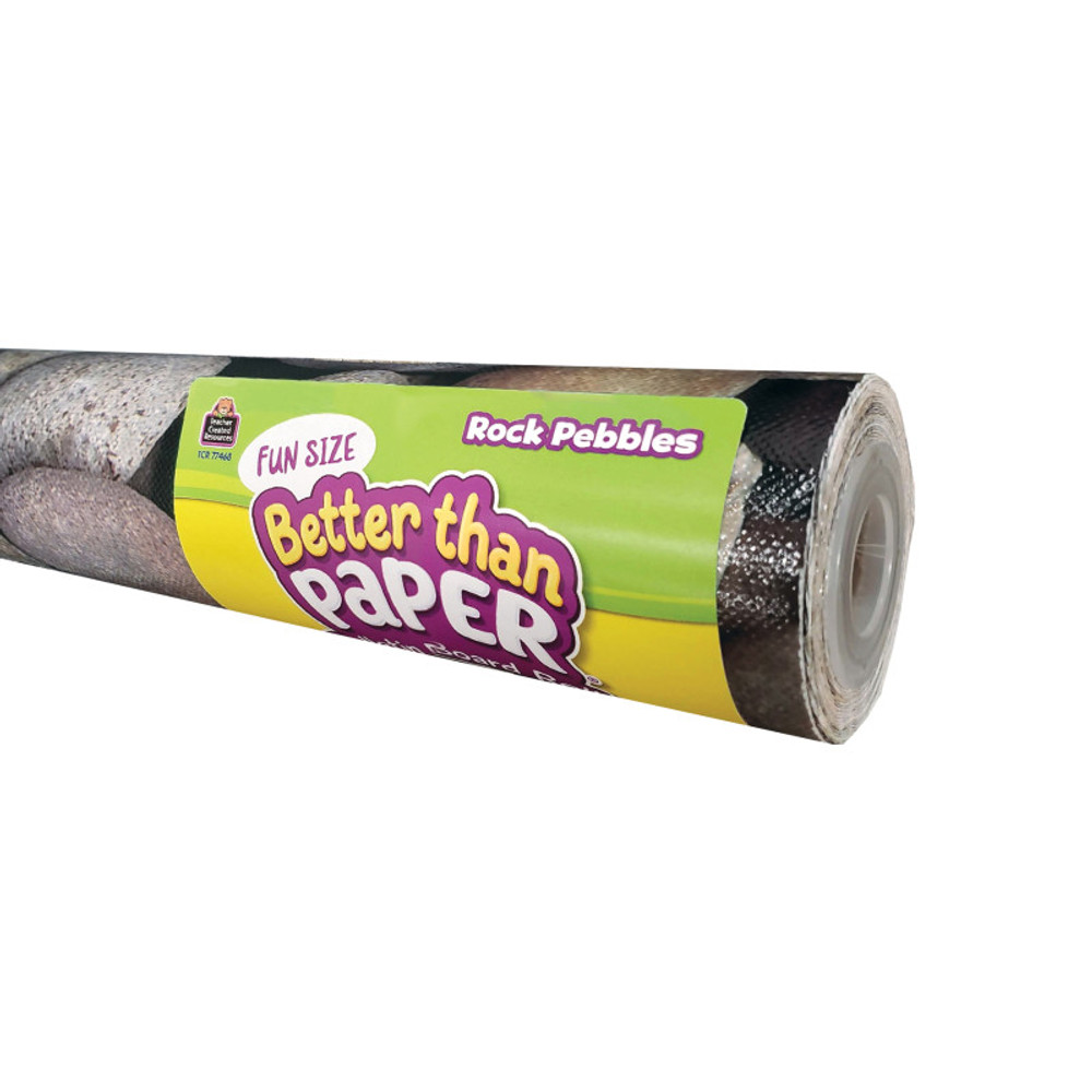 TEACHER CREATED RESOURCES Teacher Created Resources® Fun Size Better Than Paper® Bulletin Board Roll, 18" x 12', Rock Pebbles