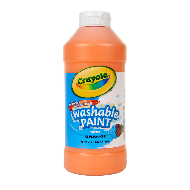 CRAYOLA LLC Crayola® Washable Paint, Orange, 16 oz.