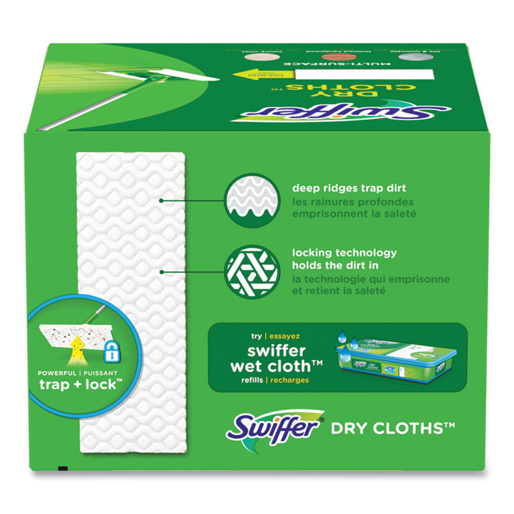 PROCTER & GAMBLE Swiffer® 83059 Dry Refill Cloths. 8 x 10.4, White, 32 Box, 4 Boxes/Carton