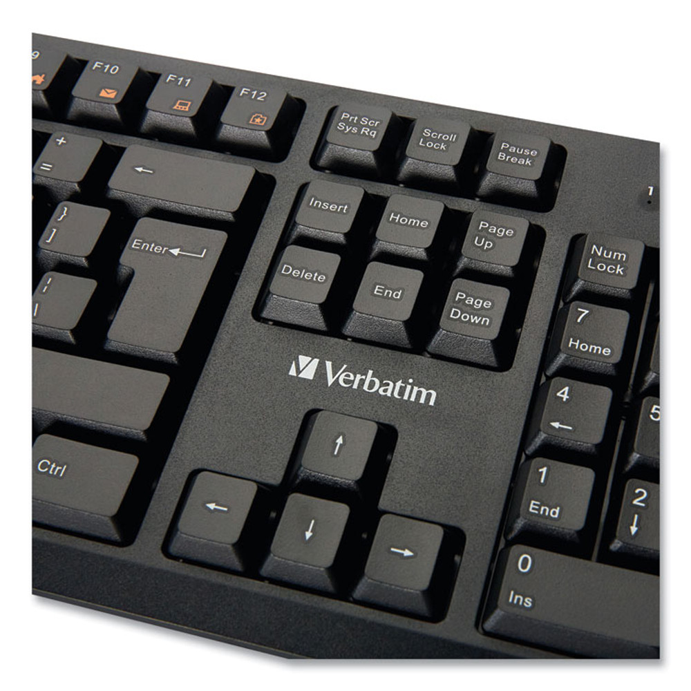 VERBATIM CORPORATION 70735 Wired Keyboard, Black