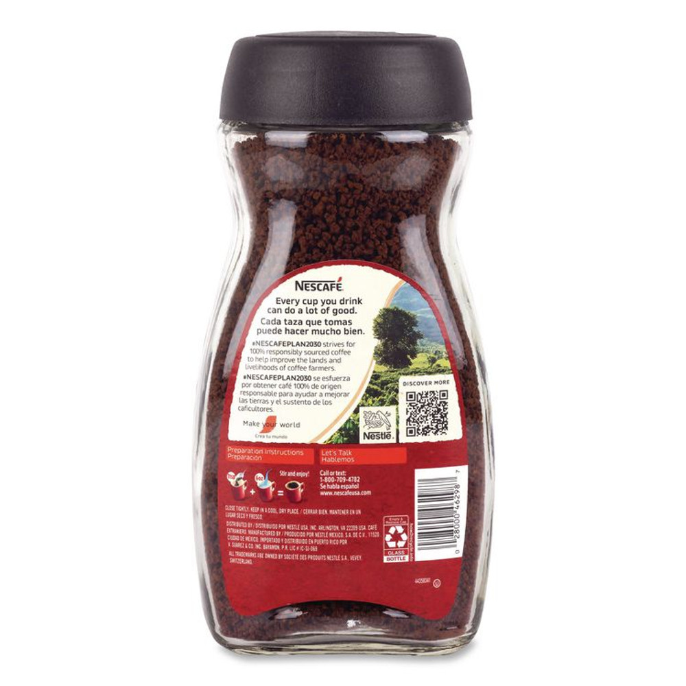 NESTLE Nescafé® 22002635 Clasico Dark Roast Instant Coffee, 21 oz Jar, 2/Carton