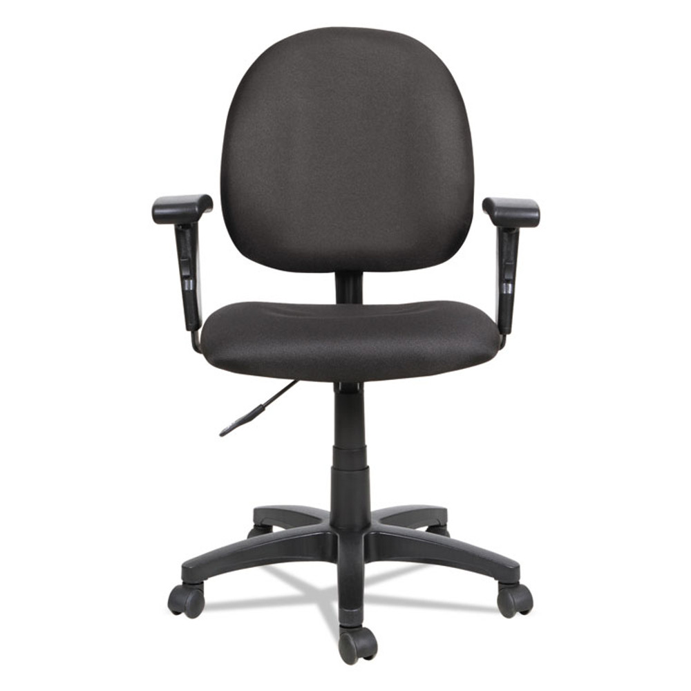 ALERA VTA4810 Alera Essentia Series Swivel Task Chair with Adjustable Arms, Supports Up to 275 lb, 17.71" to 22.44" Seat Height, Black