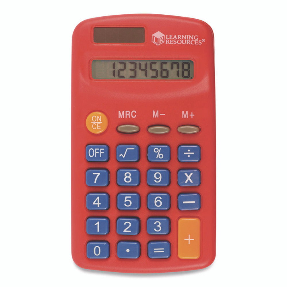 LEARNING RESOURCES LER0014 Rainbow Calculators, 8-Digit, LCD, 10 Calculators