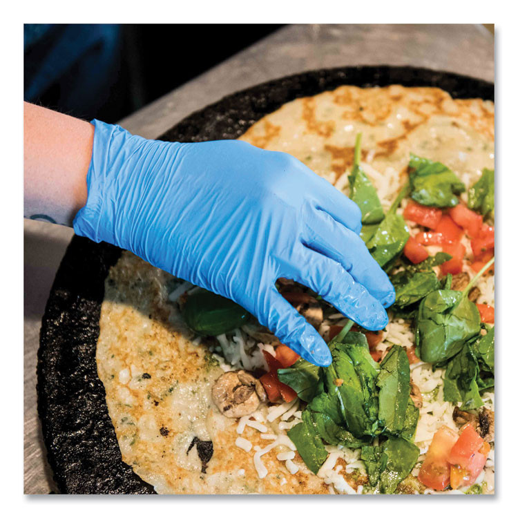 AMMEX CORPORATION GloveWorks® by INPF49100 Industrial Nitrile Gloves, Powder-Free, XX-Large, 5 mil Thick, 9.5" Long, Blue, 100/Box, 10 Boxes/Carton