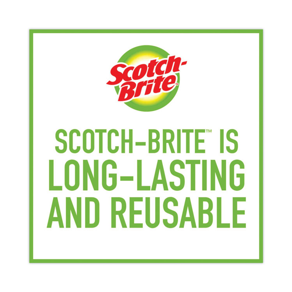 3M/COMMERCIAL TAPE DIV. Scotch-Brite® 56855 Dobie All-Purpose Cleaning Pad, 3.15 x 4.95, 2.24" Thick, Yellow, 24/Carton