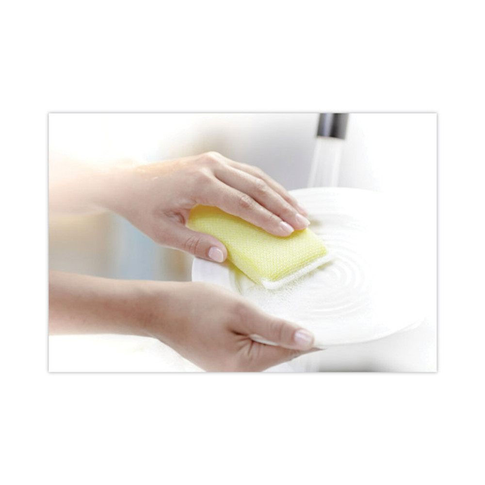 3M/COMMERCIAL TAPE DIV. Scotch-Brite® 56855 Dobie All-Purpose Cleaning Pad, 3.15 x 4.95, 2.24" Thick, Yellow, 24/Carton