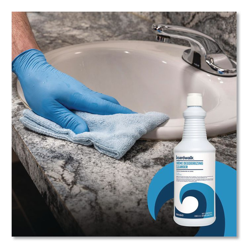 BOARDWALK 4849 Creme Deodorizing Cleanser, Mint Scent, 32 oz Bottle, 12/Carton