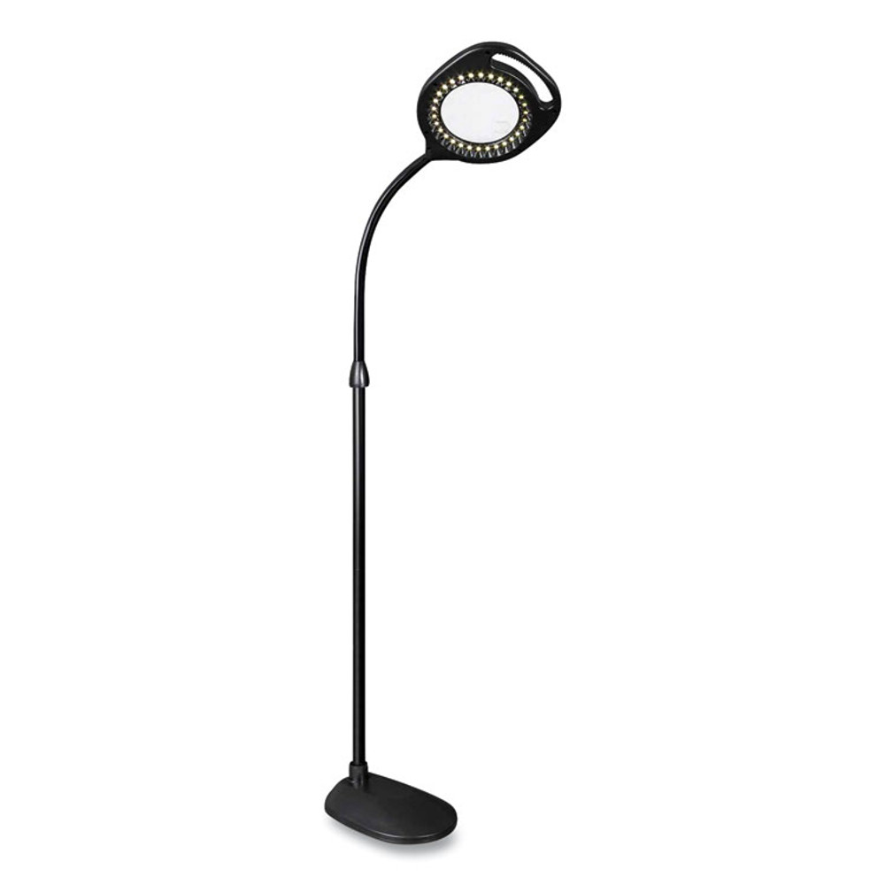OTTLITE TECHNOLOGIES, INC 438PN9 2-in-1 LED Magnifier Floor and Table Light, 39.5" High, Black