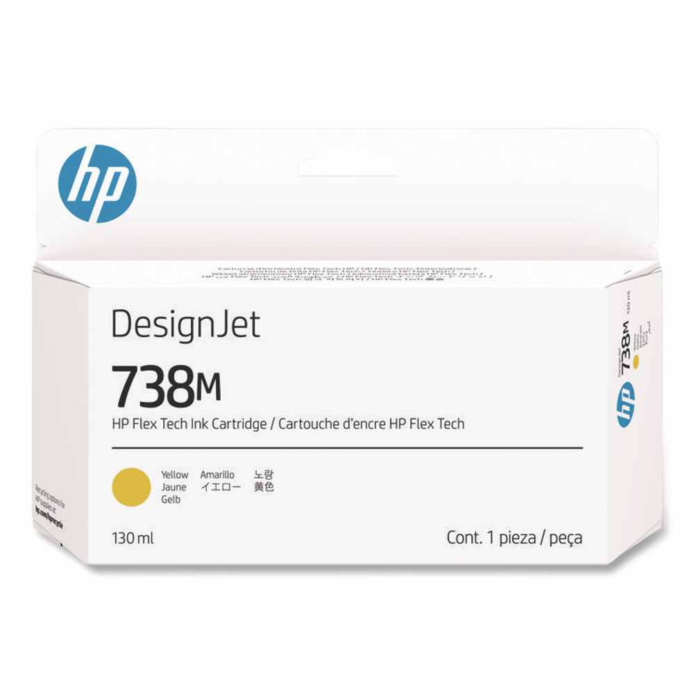HP INC A24VPACT HP 738M (A24VPACT) Yellow Original DesignJet Ink Cartridge, 20/Carton